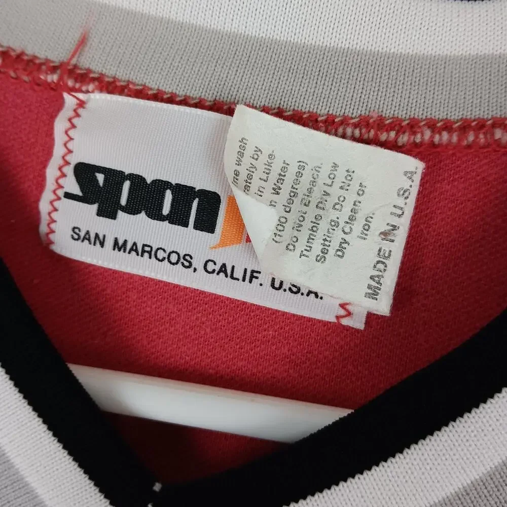 Spanjan‎ Vintage Marathon Oil Baseball Shirt Boys XL Red Advertising Logo USA 14